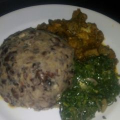 A picture of Njahe,Beef Stew&Mrenda/Sukuma#Africandish#KikwetuQueen#Maindish#.