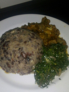 A picture of Njahe,Beef Stew&Mrenda/Sukuma#Africandish#KikwetuQueen#Maindish#.