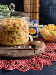 A picture of Creamy Macaroni salad.