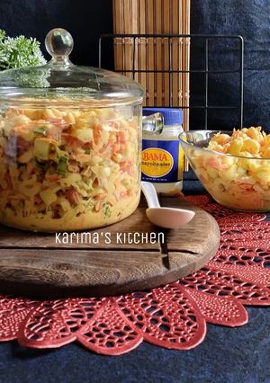 A picture of Creamy Macaroni salad.