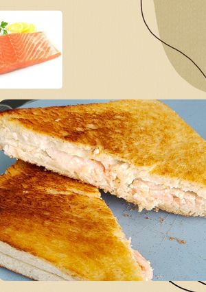 Une photo de Croque saumon Boursin