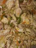 Spring roll filling (Chicken & veggies)