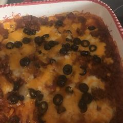 A picture of Enchilada Casserole.