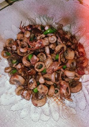 Foto resep Baby cumi Pedas