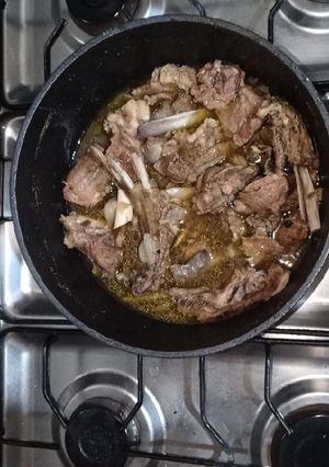 صورة لوصفة طريقه سلق اللحمة الضاني