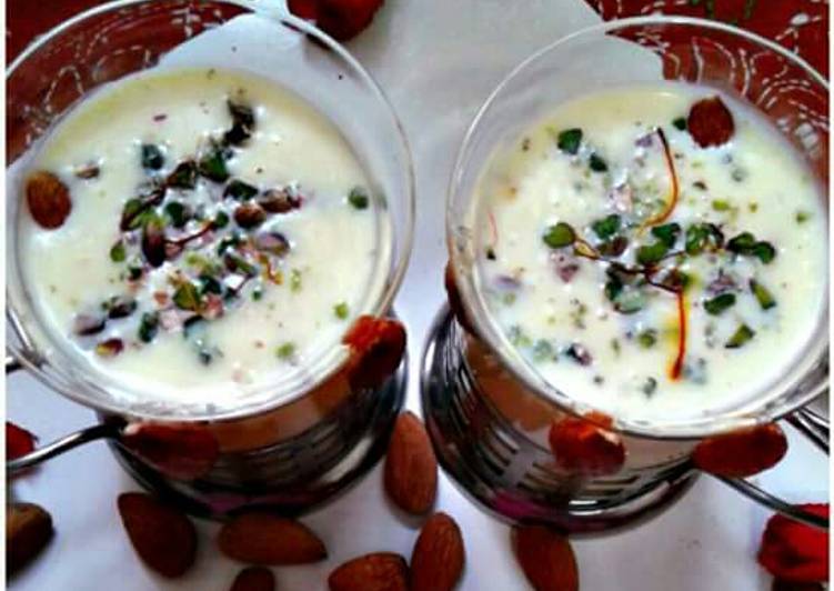 Simple Way to Make Milk badam shake