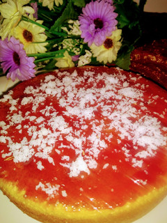 A picture of Eggless honey cake.