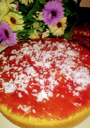 A picture of Eggless honey cake.