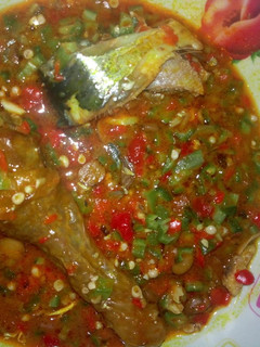 A picture of Okro soup.