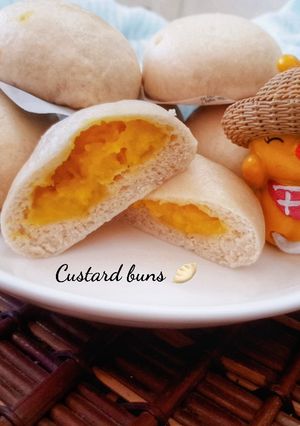 Hình của món Bánh bao trứng sữa 🥟.