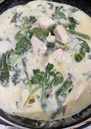Foto resep Sup krim ayam bayam