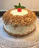 Tarta de limón y almendra, baja en azúcar, sin gluten, sin lactosa