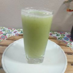 A picture of Pineapple and lychee drink.