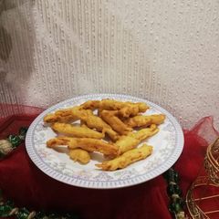 A picture of Fried bread sticks.