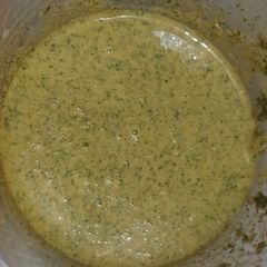 A picture of Hari chutney (Green Chutney).