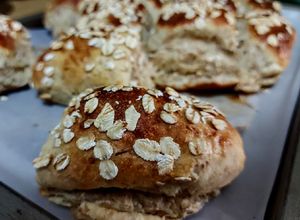 Una foto de PAN🍞INTEGRAL con Avena, en Air Fryer...!😜