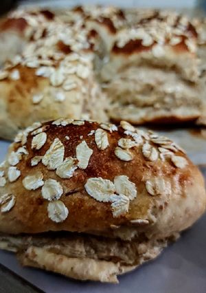 Una foto de PAN🍞INTEGRAL con Avena, en Air Fryer...!😜