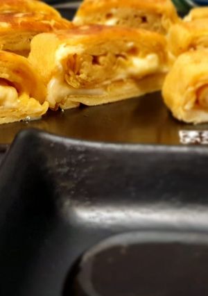 Une photo de Tamagoyaki (omelette japonaise sucrée)