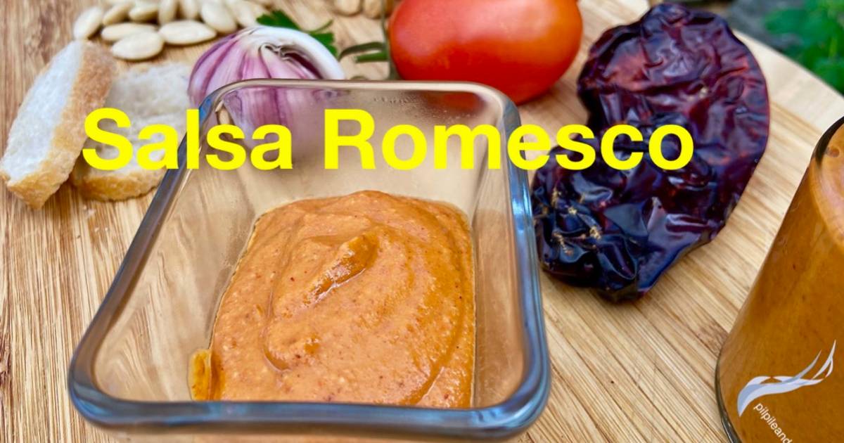 La Auténtica Salsa Romesco Receta de Guille Rodriguez- Cookpad