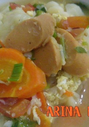 Foto resep Sup makaroni sosis sayur