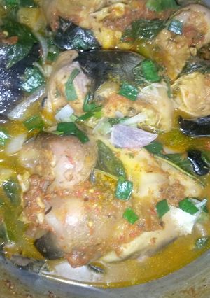 A picture of Catfish pepper soup.