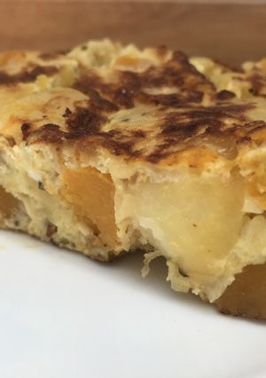 Una foto de Tortilla dos colores