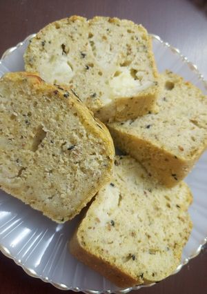 صورة لوصفة كيك مالح بالزعتر والجبنة 🧀🍞