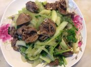 Hình ảnh của tim gà xào giá