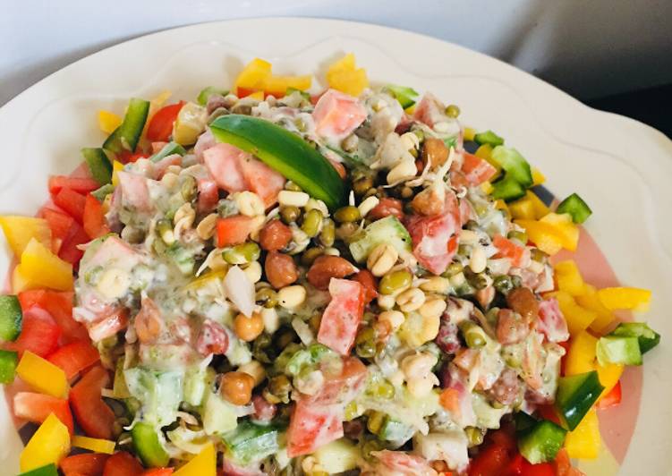 Recipe of Speedy Sprouts mix vegetables salad