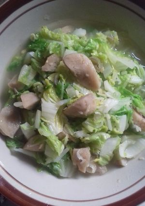 Foto resep Tumis Sawi Putih & Bakso
