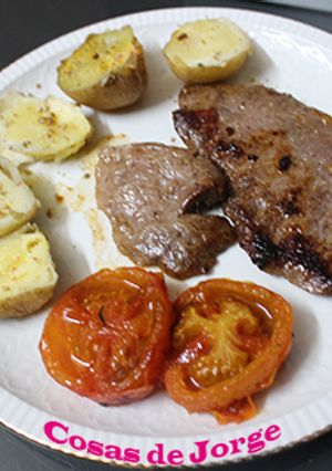 Foto principal de Presa iberica con patatas al microondas