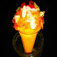 A picture of Gajar Halwa Cone.