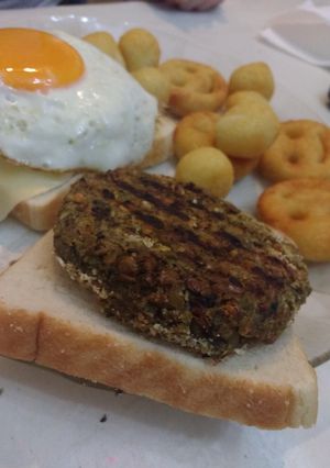 Una foto de Hamburguesa vegetariana