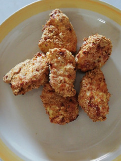 Una foto de Pechuguitas de pollo migadas en Air Fryer Crujientes