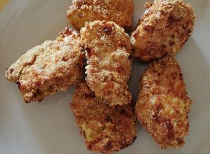 Una foto de Pechuguitas de pollo migadas en Air Fryer Crujientes