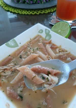 Una foto de Sopa de plumilla