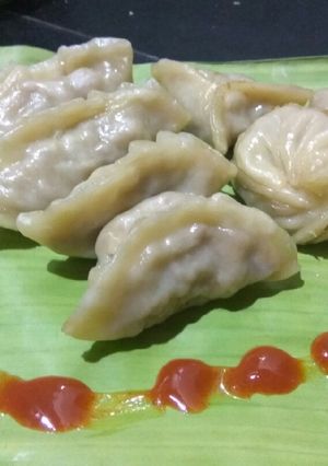 A picture of Soybean Badi Momos.