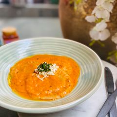 A picture of Dal Dhokli Ravioli.