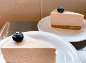 รูปของ ชีสเค้ก ชาเอิร์ลเกรย์ Earl gray cheesecake (no bake)