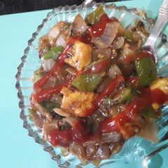 A picture of Chilli paneer.