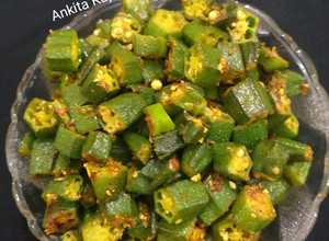 A picture of Green sabzis (Bhindi).