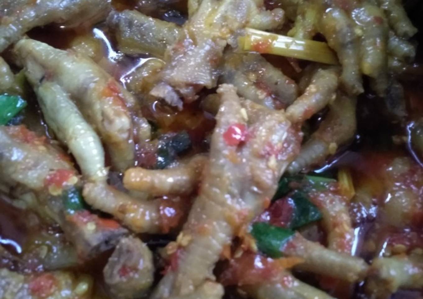 Ceker mercon pedas manis