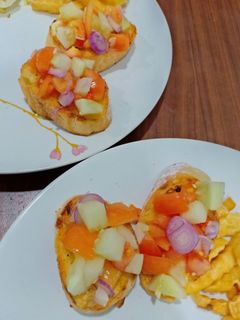 Foto resep Bruschetta with tomato salsa☺️