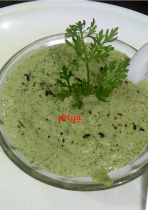 A picture of Coconut chutney.