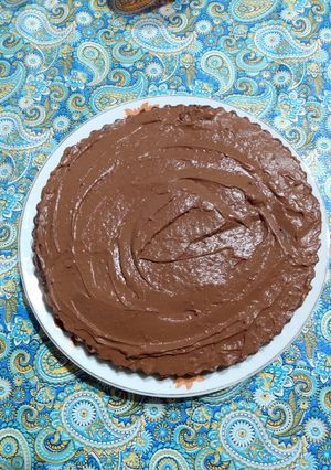 Una foto de Tarta de chocolate con mousse de chocolate