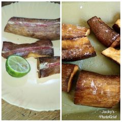 A picture of Deep fried cassava with lemon and masala #authormarathon.