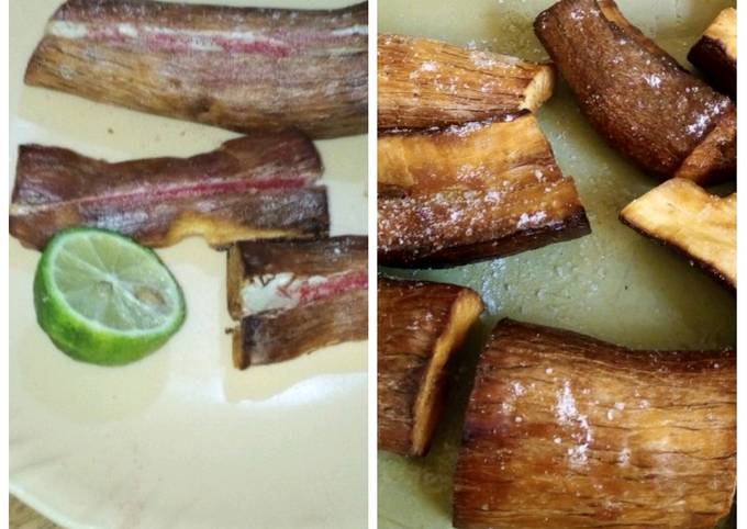 Recipe of Delicious Deep fried cassava with lemon and masala #authormarathon