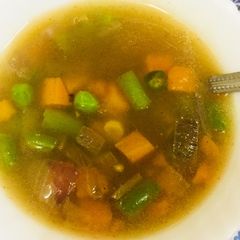 A picture of Vegetables clear soup.