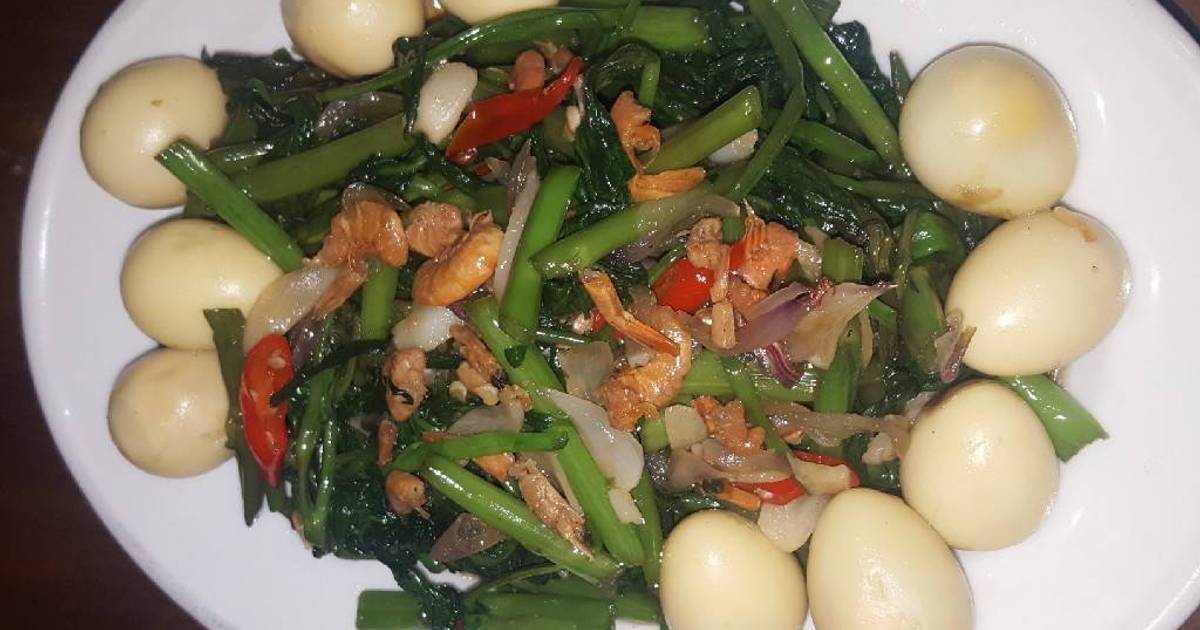  Resep Tumis kangkung telur puyuh oleh Usagi Cooking Cookpad