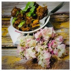 A picture of Poha Manchurian (Dry).